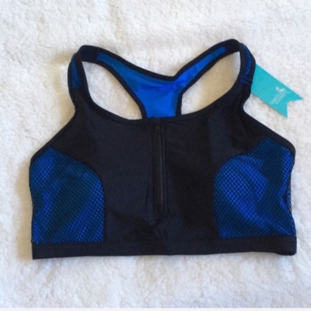 Simply Yours Medium Compact zipper front sport bra